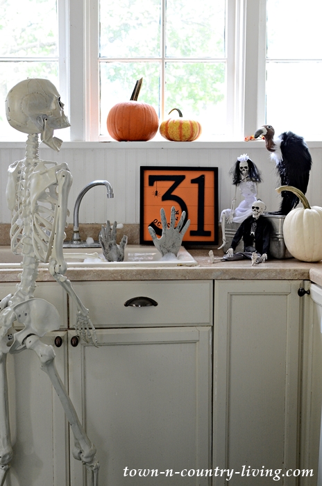 Skeleton Sightings in My Halloween Kitchen
