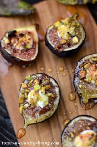 Roasted Figs with Goat Cheese and Honey - Town & Country Living