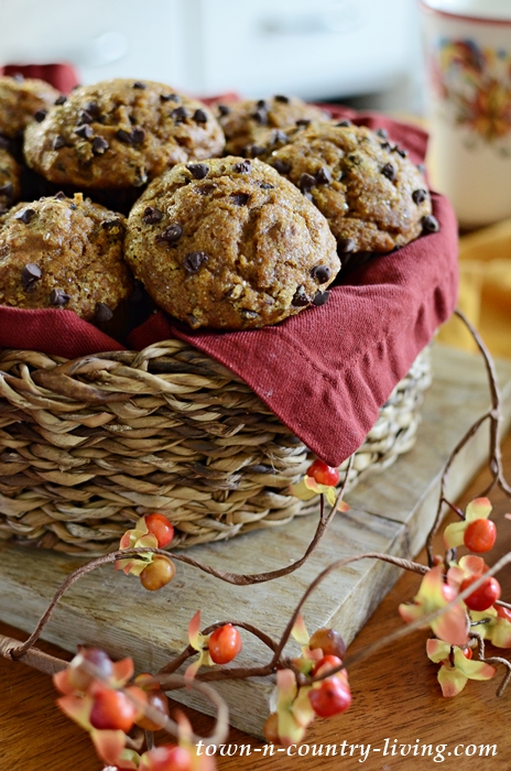 Chocolate Chip Pumpkin Muffins: It’s October!
