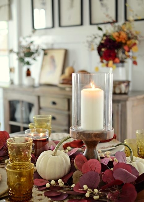 Fall Thanksgiving Table Setting Idea