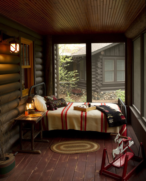 Log Cabin Sleeping Porch
