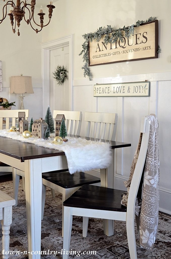 Christmas Home Tour - Neutral Dining Room
