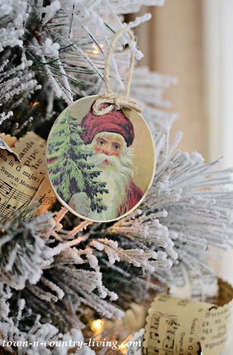 Vintage Santa Christmas Ornaments
