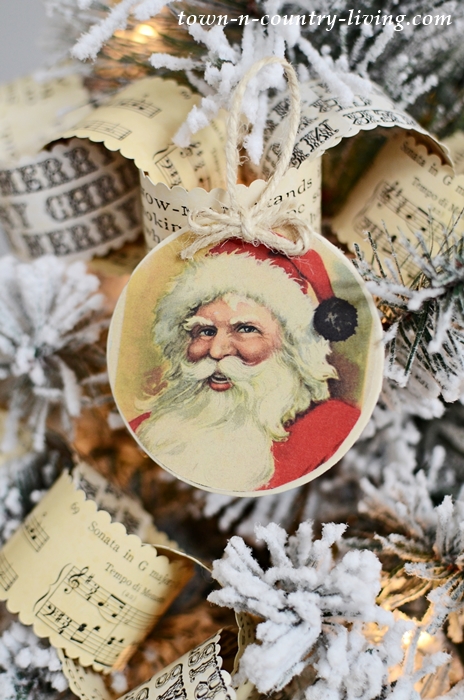 Vintage Santa Christmas Ornaments
