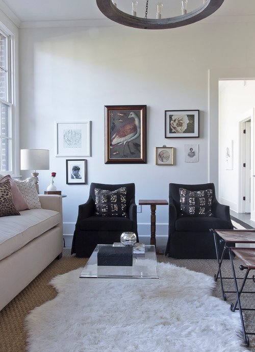 Scandinavian Style Loft with Neutral Decor Living Room