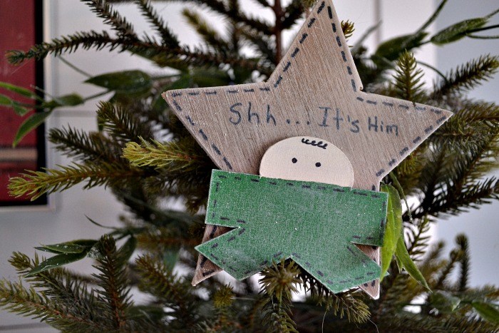 Repurposed Ruler Christmas Tree Ornament