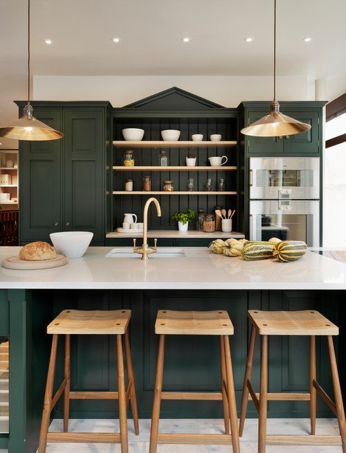 Decorate with Dark Green to Create Cozy Rooms