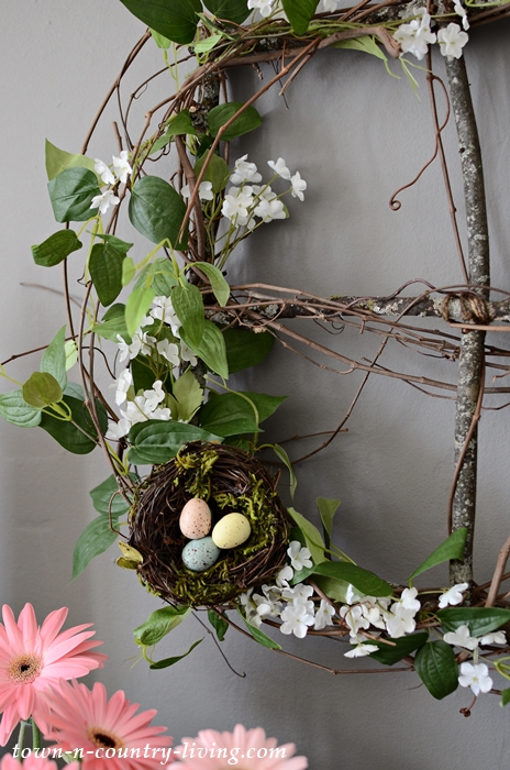 How to make a branch and vine spring wreath