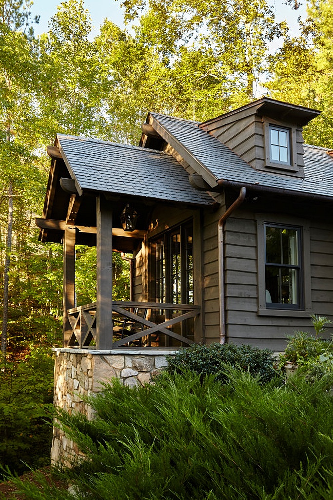 rustic lake cottage