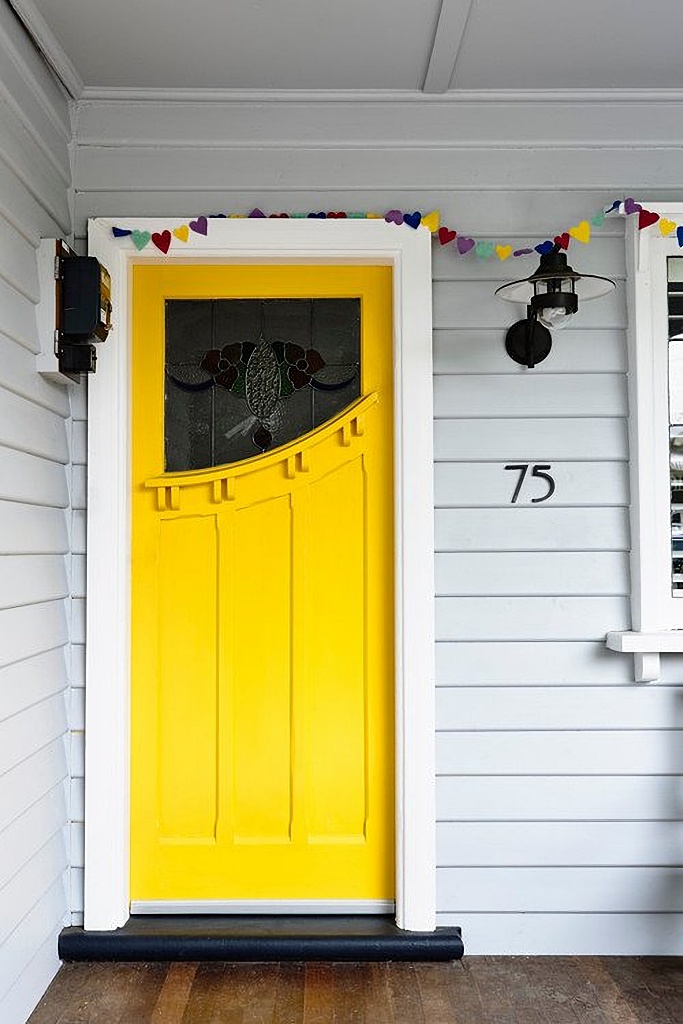 sunny yellow door