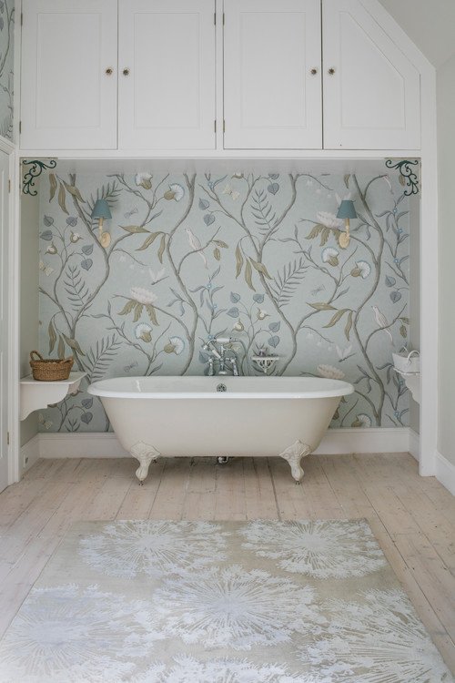 English Country Bathroom with Claw Foot Tub