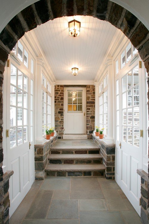 Hall of Windows in Home Entryway