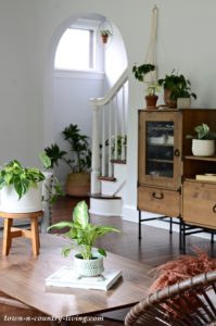 Bridget’s Plant-Filled Boho Chic Living Room - Town & Country Living