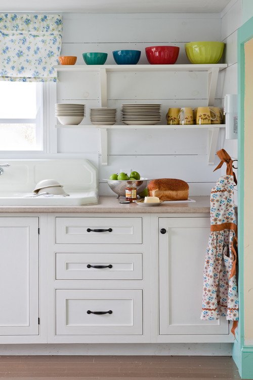How To Style Kitchen Shelves Town, Country Kitchen Wall Shelves