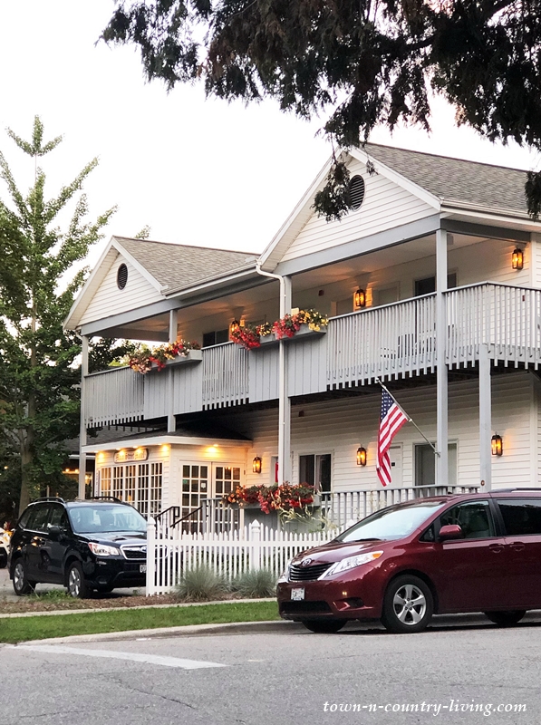 Hotel at Fish Creek with Two Story Porch