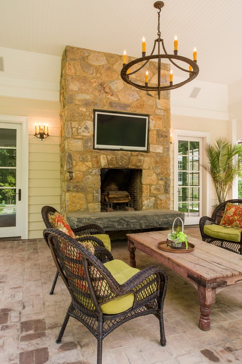 Patio with Outdoor Fireplace