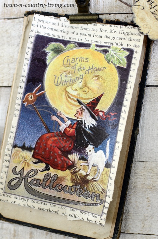 Vintage Halloween Witch Print
