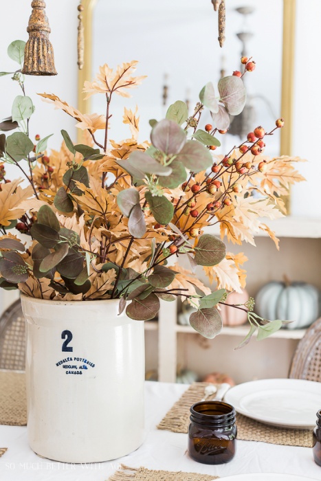 Fall Table Setting by So Much Better with Age