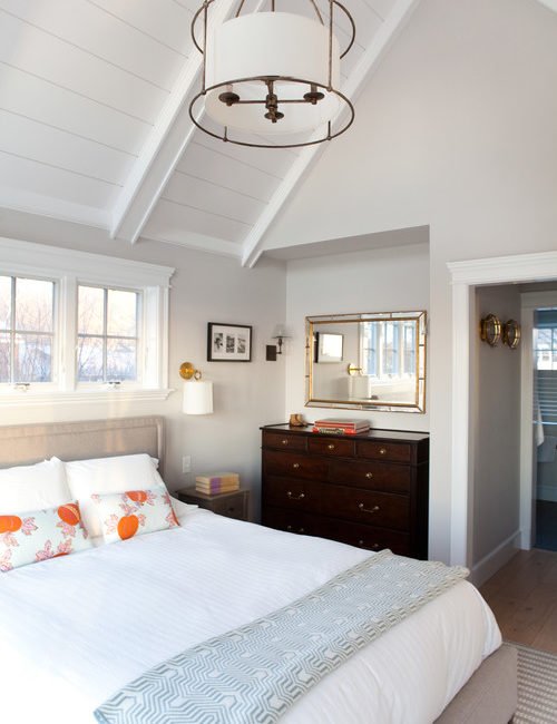 Guest Suite Bedroom with Vaulted Ceiling