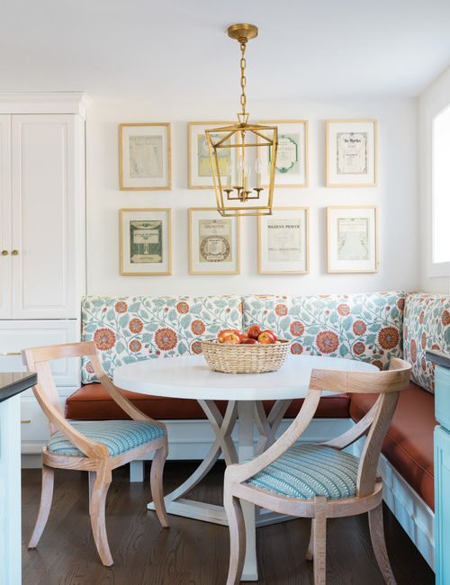 Small Space Dining with Banquette