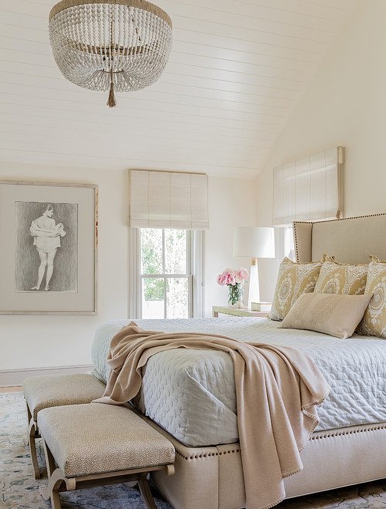 French country style master bedroom