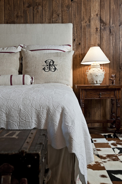 Rustic Bedroom with French Linens