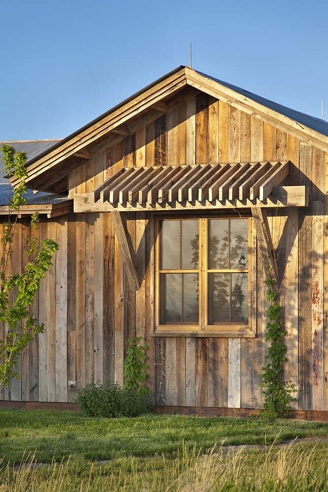 Rustic wooden outbuilding
