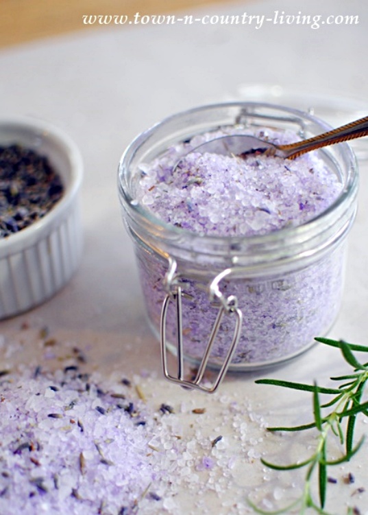 DIY Lavender Rosemary Bath Salts