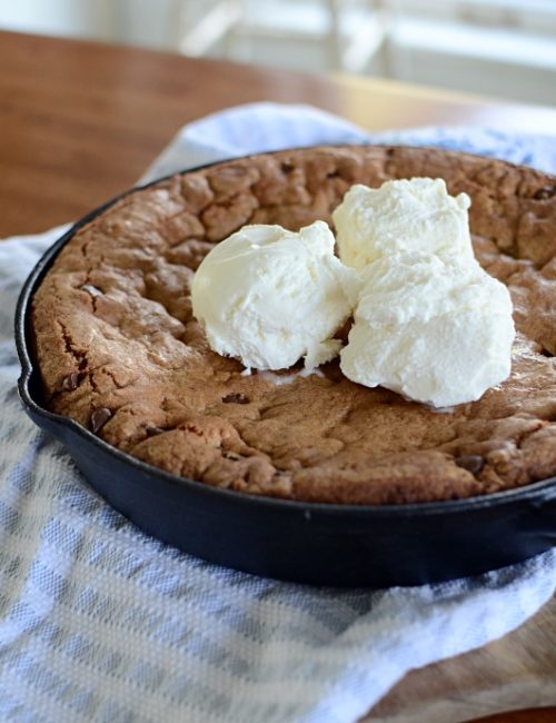 How to Make a Chocolate Chip Skillet Cookie