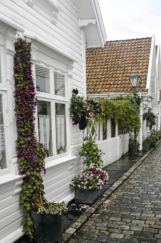 White Scandinavian House on Brick Street