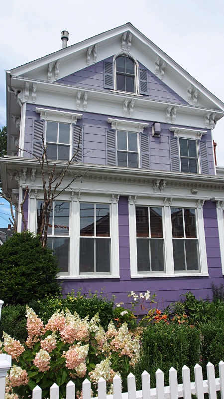 Purple Victorian Cottage in Provincetown, Massachusetts