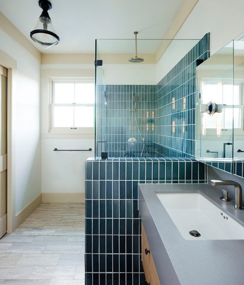 blue tile bathroom