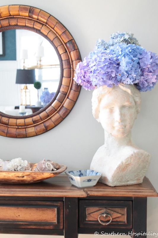 Decorating with Hydrangeas at Southern Hospitality