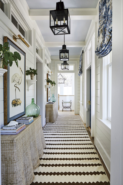 Beach Style Hall in Low Country House