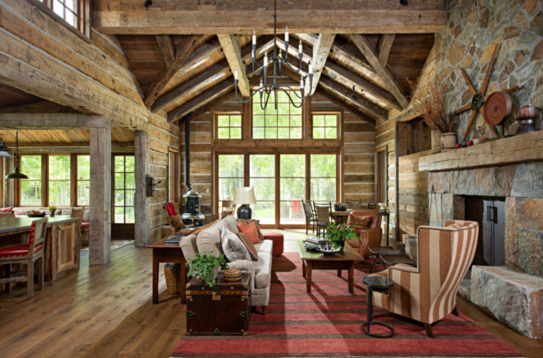 Rustic Mountain Cabin in Idaho Gives Lots of Warm Fuzzies - Town ...