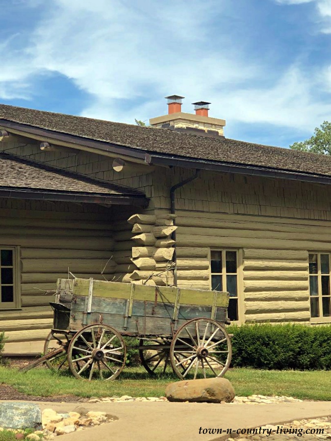 Old Wagon At Lodge During Mini Summer Vacation