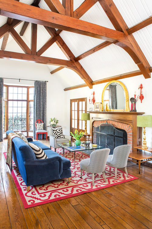 Colorful French Country Living Room
