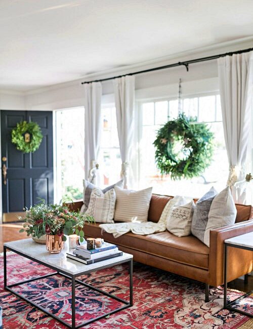 Boho Christmas in a Bungalow Home