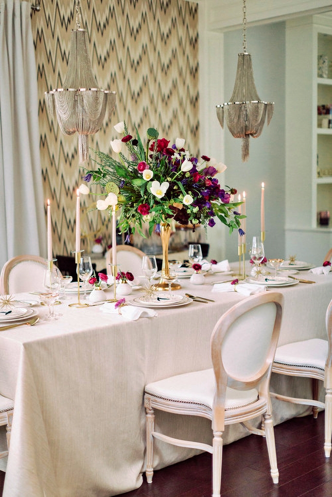 glamorous French country dining room
