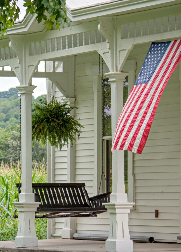 Front Porch Flag: Show Your Patriotism - Town & Country Living