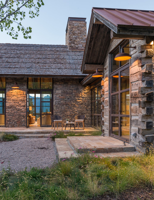 Stone House Exterior in Wyoming