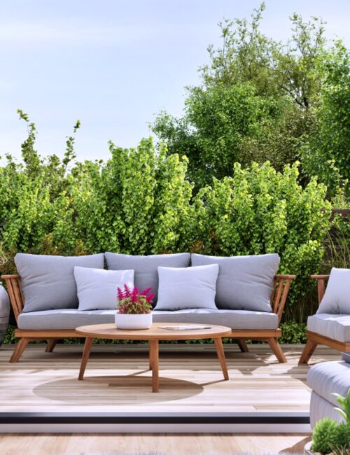 Garden Patio with Comfy Outdoor Furniture