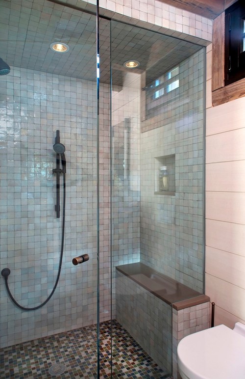 Shower in Small Bathroom