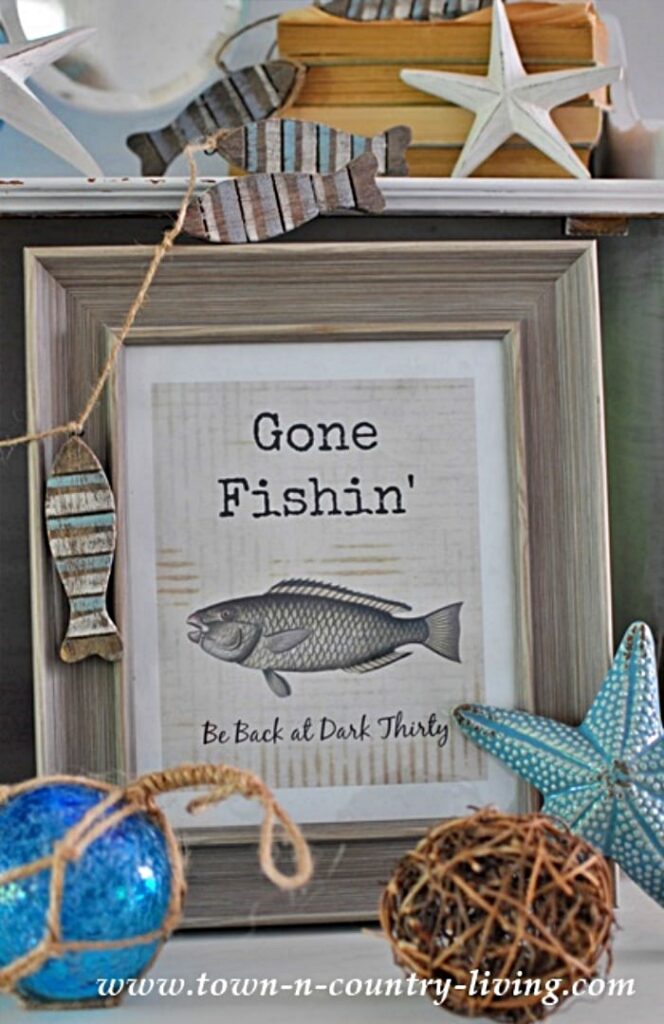Free Gone Fishin' Printable
