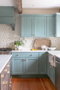 Fall in Love with a Crisp Blue English Style Kitchen - Town & Country ...