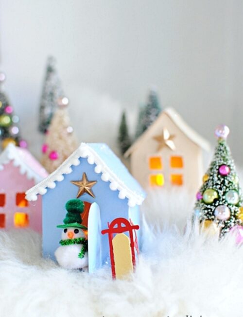 Christmas Village with Paper Crafts