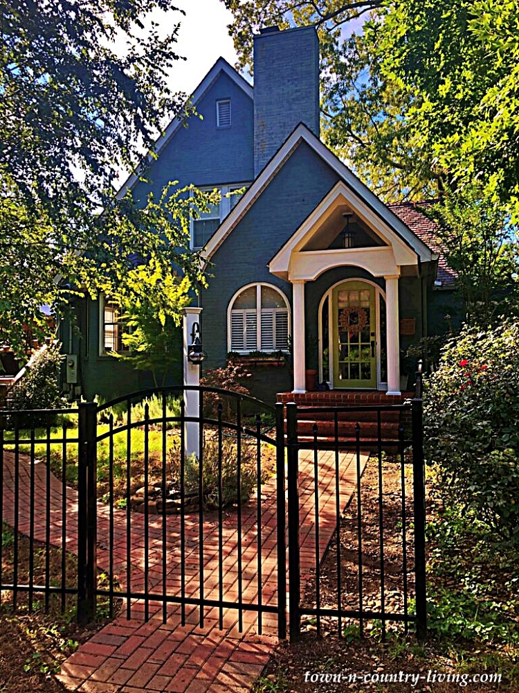 Blue Tudor home in Maryville, TN.  Top Ten Posts of 2022