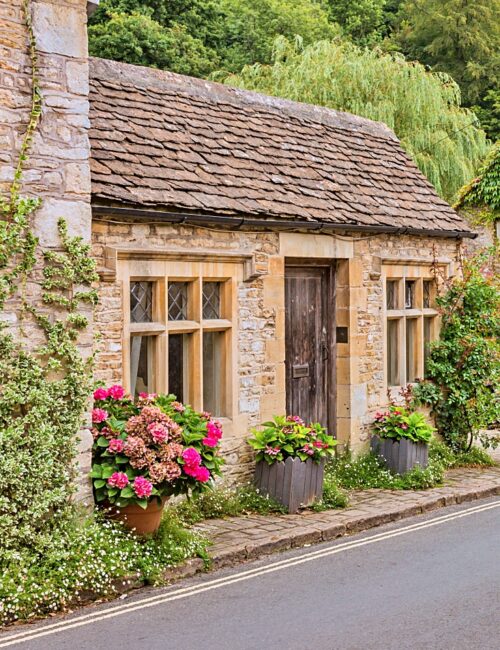 Small English Country Stone Cottage