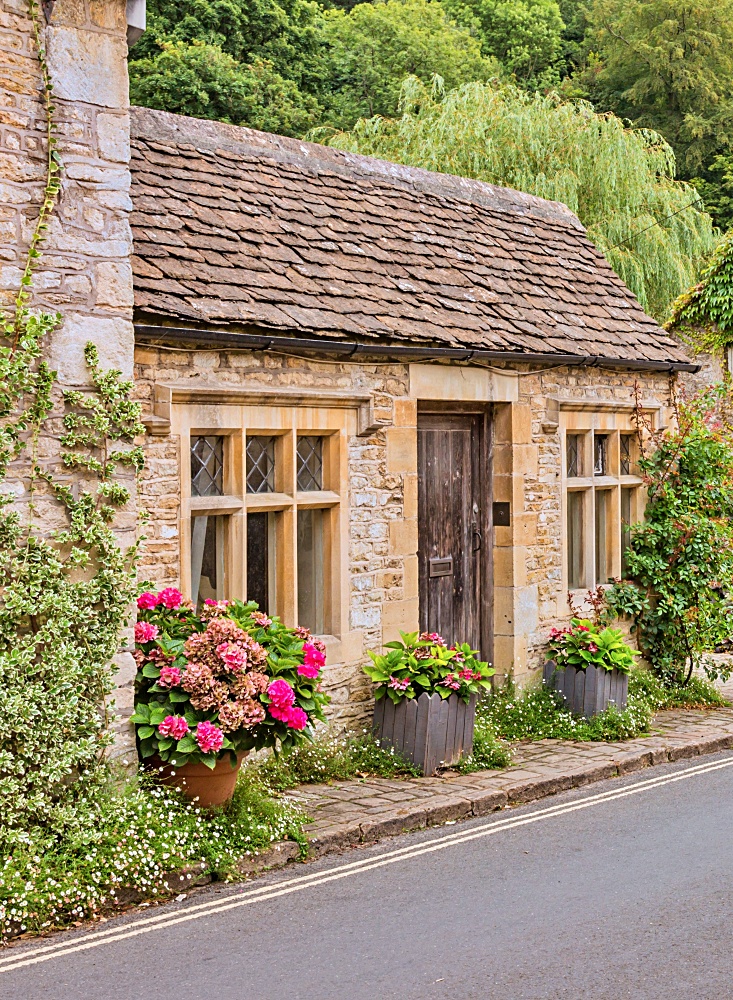 Small English Country Stone Cottage