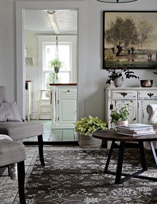 Neutral country style sitting room